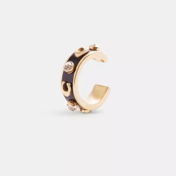 NWT Coach Signature Enamel Stone Ear Cuff - Picture 2 of 2